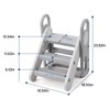 Foldable Toddler Step Stool for Kids, Adjustable 3 Steps Stool
