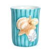 FORLONG Ceramic Bathroom Accessories Set, 4 Piece 3D Floating Seahorse
