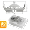 30PCS Utility Hook Blades, SK5 Carbon Steel Super Big Hook