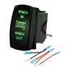 WATERWICH 7 pin Momentary Winch In Out Rocker Toggle Switch