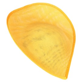 URTERYSER Hat Base, Fascinator Base DIY Saucer Sinamay Hat Base Teardrop Sinamay Saucer Hat Base, 40.00 * 35.00 * 1.00CM, Yellow