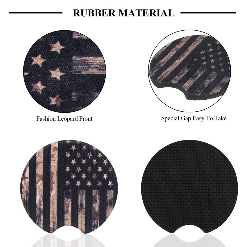 4 Pack Car Coasters - Cup Holder Coasters, 2.75 Inch