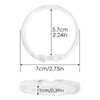 Qulable Shower Curtain Rings-12 Pack- Plastic Curtain O Rings Hook