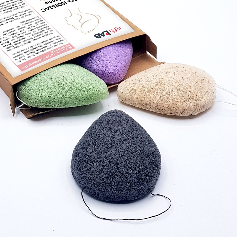 Konjac Organic Exfoliating Sponge by Breaking Nut Shells for the