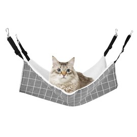 MiOYOOW Pet Hammock, Small Animal Bed, Cat Hammock with Adjustable Straps for Cats, Small Dogs, Rabbits