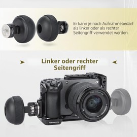 Nitze Side Handle with ARRI Rosette, Side Grip in Ball Shape - PA33A