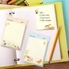 Cute Animal Sticky Notes,4 Packs Warm Cute Cat Themed Self-Adhesive