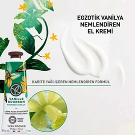 Yves Rocher, Duo de Cremas para Manos Hidratante, Vainilla, Manos Secas y Suaves, 30 ml, Mini Cremas, de Bolsillo y Viaje, Paquete de 2 Cremas (Vainilla)