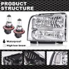 DOTCOM Headlights Assembly Compatible with 99-04 Ford F250 F350 F450