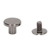 100 Sets Metal Chicago Binding Screws Electroplated Brass Arc Surface