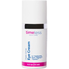 TIMELESS Crema Contorno de Ojos 15 ml con Ácido Hialurónico, Haloxyl y Eyeliss – Eye Cream hidratante para ojeras y bolsas– Corrector antiarrugas que ayuda a la firmeza y luminosidad – Skin care
