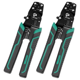 4 Pack Wire Crimper Pliers, 8 Inch Crimping Tool with Stripper Cutter Multifunctional Compatible with 10 to 26 AWG Wire Gauge (4)