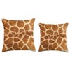Faux Giraffe Fur Photo Throw Pillow