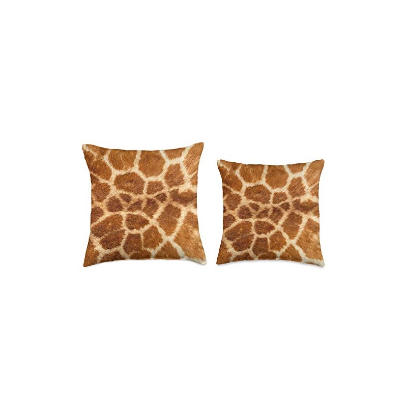 Faux Giraffe Fur Photo Throw Pillow