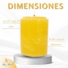 Velón Color Amarillo 500grs-Luz María
