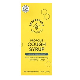 Beekeepers Naturals 비키퍼즈 네추럴즈 프로폴리스 시럽 Propolis Syrup, 118ml, 1개 Beekeepers Naturals Propolis Syrup, 118ml, 1 piece
