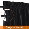 RYB HOME 100% Blackout French Door Curtain for Door Window