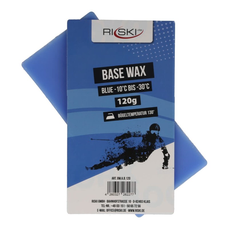 RiSki Ski Wax Set Base Wax Alpine Yellow 120g +