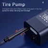 Multifunctional Cordless Car Tire Pump USB Rechargeable Digital Display Air