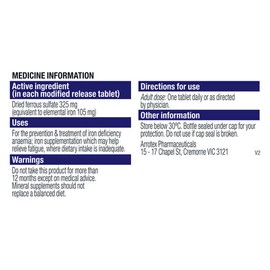 Ferro-Grad Pr 325mg 30 Tablets