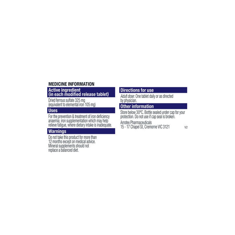 Ferro-Grad Pr 325mg 30 Tablets