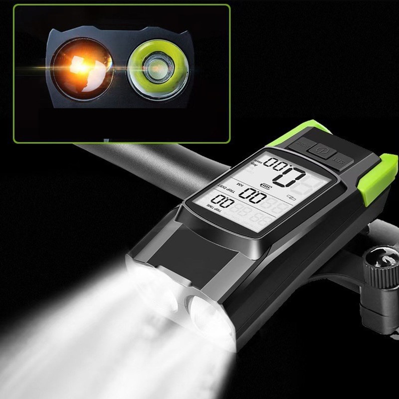 Wireless Bike Computer LCD Backlit Display Waterproof Bike Speedometer Odometer