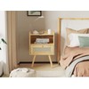SUPERJARE Nightstands Set of 2, Night Stands with Charging Station