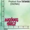 (3Pcs) Anxious Girly Stickers Funny Sarcastic Quote Humor Motivational Inspirational