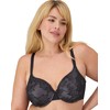Wonderbra Womens Lightly Lined Full Coverage Bra, BLACK/EXCALIBUR, 40 DD