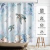 APROPHIC Shower Curtain Blue Summer Ocean 180 x 180 cm,