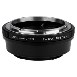Fotodiox Lens Mount Adapter for Canon FD, FL Lens to Canon EOS M Mirrorless Cameras, Black (CanonFD-CanonEOSM)