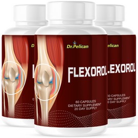 Pelican Vitamins Flexorol- Joint & Cartilage Health Support- 3 Bottles- 180 Capsules