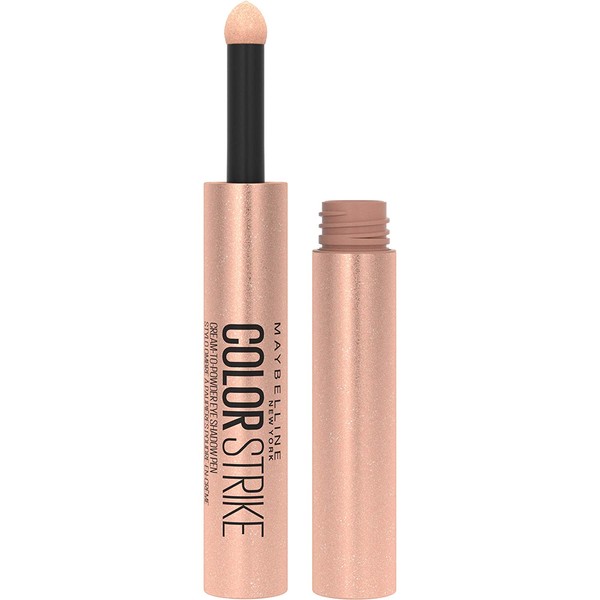 Maybelline Color Strike Eye Shadow Pen, Cream To Powder Finish, Full Coverage Pigments, Crease-Resistant, Smudge-Resistant Eye Makeup, Spark, 0.012 Fl Oz