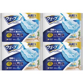 [Bulk Purchase] Wave Handy Wiper Cleaning Replacement Sheets, 8 Sheets x 4 Packs
