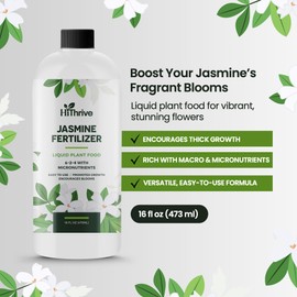 16oz Liquid Jasmine Fertilizer - Makes 96 Gallons of Liquid Jasmine Plant Food for Houseplants, Outdoor & Indoor Plant Fertilizer for All Jasmines, 6-2-4 NPK Outdoor & Houseplant Food