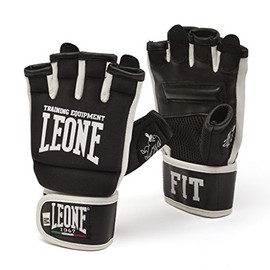 LEONE 1947 GK093 Fit-Boxe Gloves, Unisex adult, Black, L