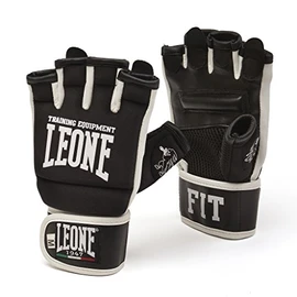 LEONE 1947 GK093 Fit-Boxe Gloves, Unisex adult, Black, L