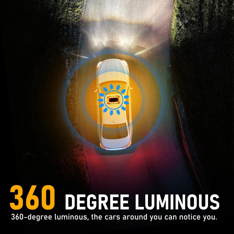OPP ULITE Amber Strobe Light 16 Flashing Mode, 48pcs Led,