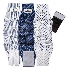 Pet Parents Premium Washable Belly Bands for Male Dogs & Extendrs, (3pack) of Male Dog Diapers & Male Dog Belly Bands, Color: Kahuna, Size: Small Dog Diapers Male