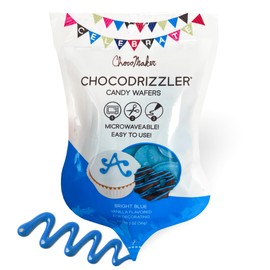 Chocodrizzler Candy Wafers Microwaveable Pouch 2 Oz (Bright Blue)
