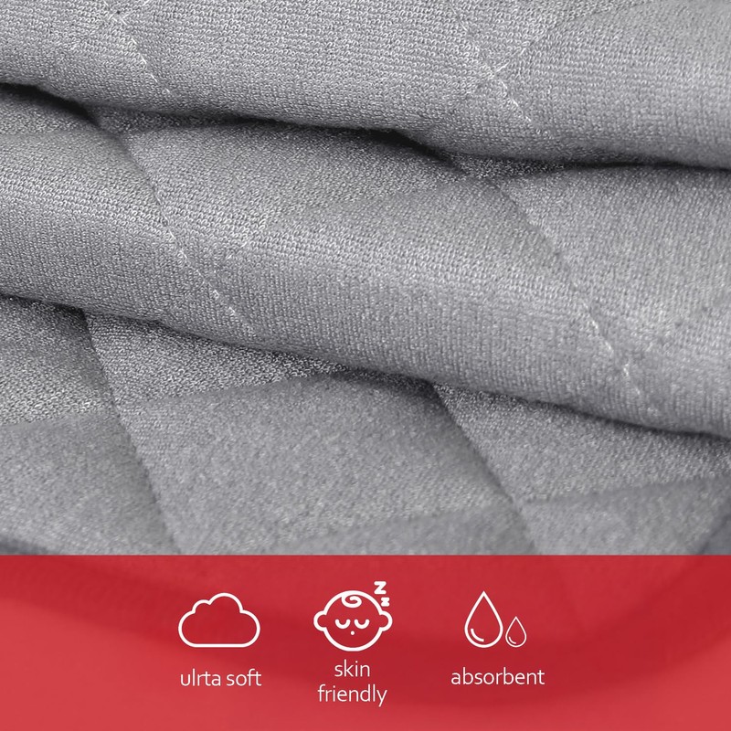 Diaper Changing Pad Liner Non-Slip, Waterproof Terry Mat Changing Pad