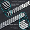 Metal Chopsticks, IQCWOOD 5 Pairs 9.5 Inch Stainless Steel Chopsticks,