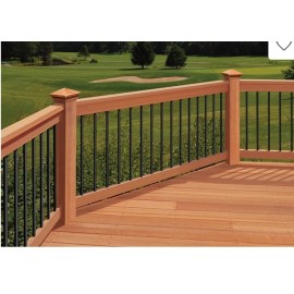 DecKorators 10 PACK Deckorators 32" Black Aluminum Deck Classic Balusters 3/4" Round