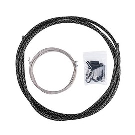 EASTERN POWER Shift/Shifter Cable & Housing Set, Derailleur Cables Braided PTFE Cable Housing Set for Mountain Bike and Road Bicycle, Universal，Black