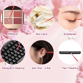 Individually Wrapped Cotton Swabs,Eyeliner Brush, Eyelash Brush, Travel Cotton Swabs,Cotton Stick, for The Ear, Makeup,Clean（100Count）