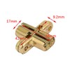 Hidden Hinge, 1pc Invisible Hinge 180 Degree Gold Zinc Alloy