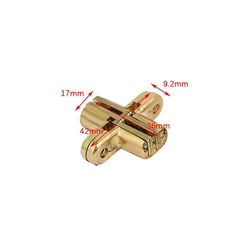 Hidden Hinge, 1pc Invisible Hinge 180 Degree Gold Zinc Alloy