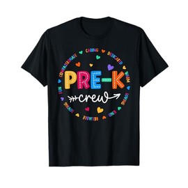 Pre-K Crew Back To School Pre-K Teacher Student First Day T-Shirt