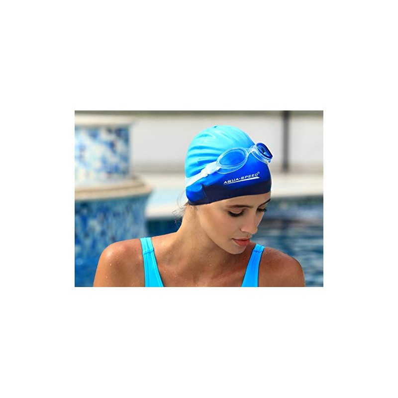 Aqua Speed Swimming Cap for Men, Bathing Cap Multi-Coloured with