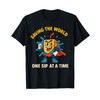 Captain Juicebox Funny Superhero Cartoon T-Shirt